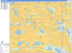 Eden Prairie Wall Map Basic Style 2026